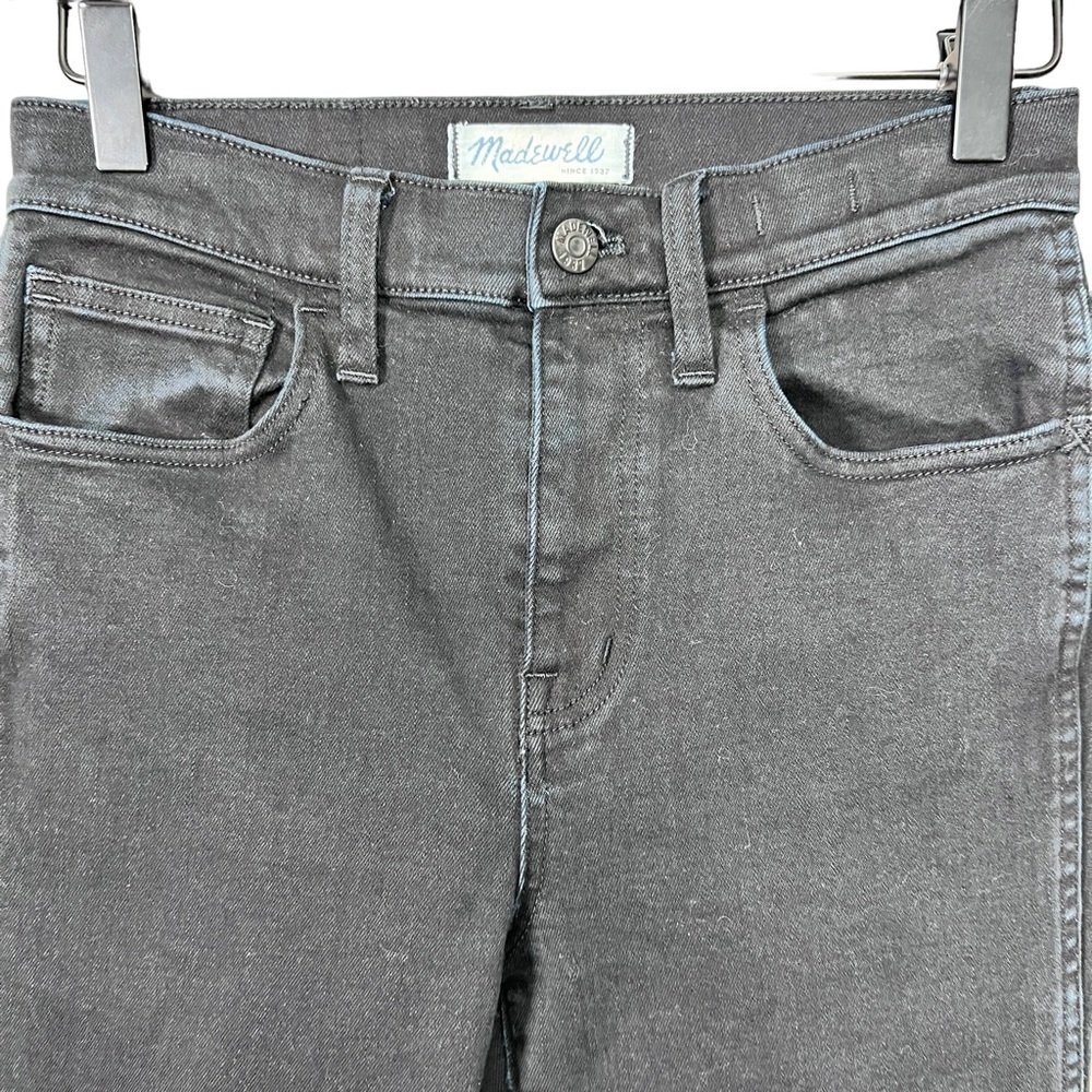 Madewell 10” High Riser Skinny Skinny Raw Hem Ripped Jeans - Picture 4 of 11